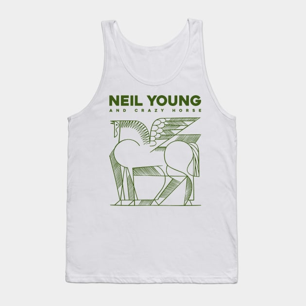 Neil Young - 70s Crazy Horse Fanmade Tank Top by fuzzdevil